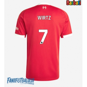 Liverpool Florian Wirtz #7 Tricou Fotbal Replică 2025-26 Barbati Acasa